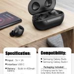 کیس شارژ بی‌سیم سازگار با Samsung Galaxy Buds + Plus رنگ مشکی